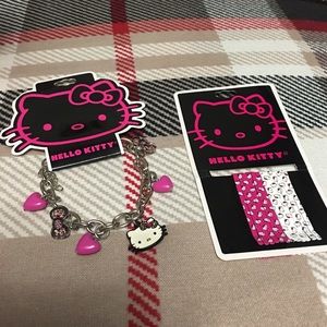 Hello Kitty Bracelet & Bobby Pins